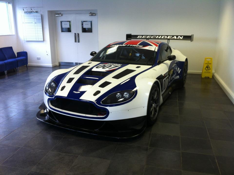 The all new Aston Martin Vantage V12 GT3 in it's Beechdean colours